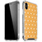 Yellow and White Hearts iPhone XS Max Clear Case